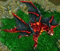 A red dragon from Warcraft III.