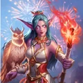 Torchbearer Tyrande alternate hero skin for the priest class.