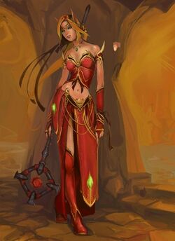 female blood elf red hair