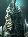 Arthas, seen immediately after donning the helm and merging with Ner'zhul.