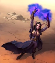 Lafiel, a night elf priest.