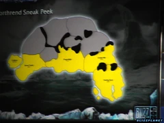 Initial planned layout of zones in Northrend as shown at Blizzcon '07.[43]