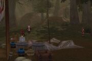 Command Tent burnt
