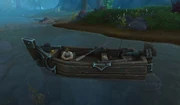 Crend in his boat.