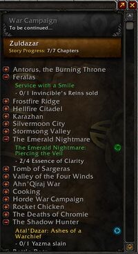 World quests not tracking