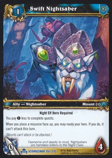 Swift Nightsaber TCG Card