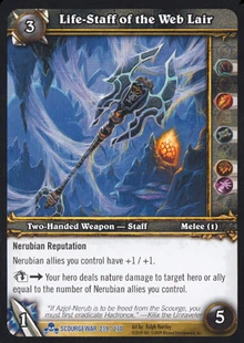 Life-Staff of the Web Lair TCG Card