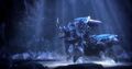 Anub'arak, covered in ice and webbing, in his Heroes of the Storm trailer.