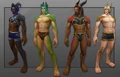 Male visage forms.
