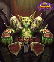 Dazzik "Hellscream" in Hearthstone.