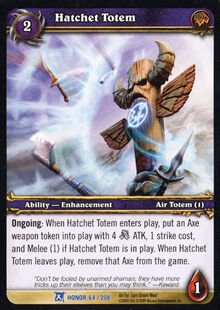 Hatchet Totem TCG Card