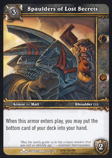 Spaulders of Lost Secrets TCG Card