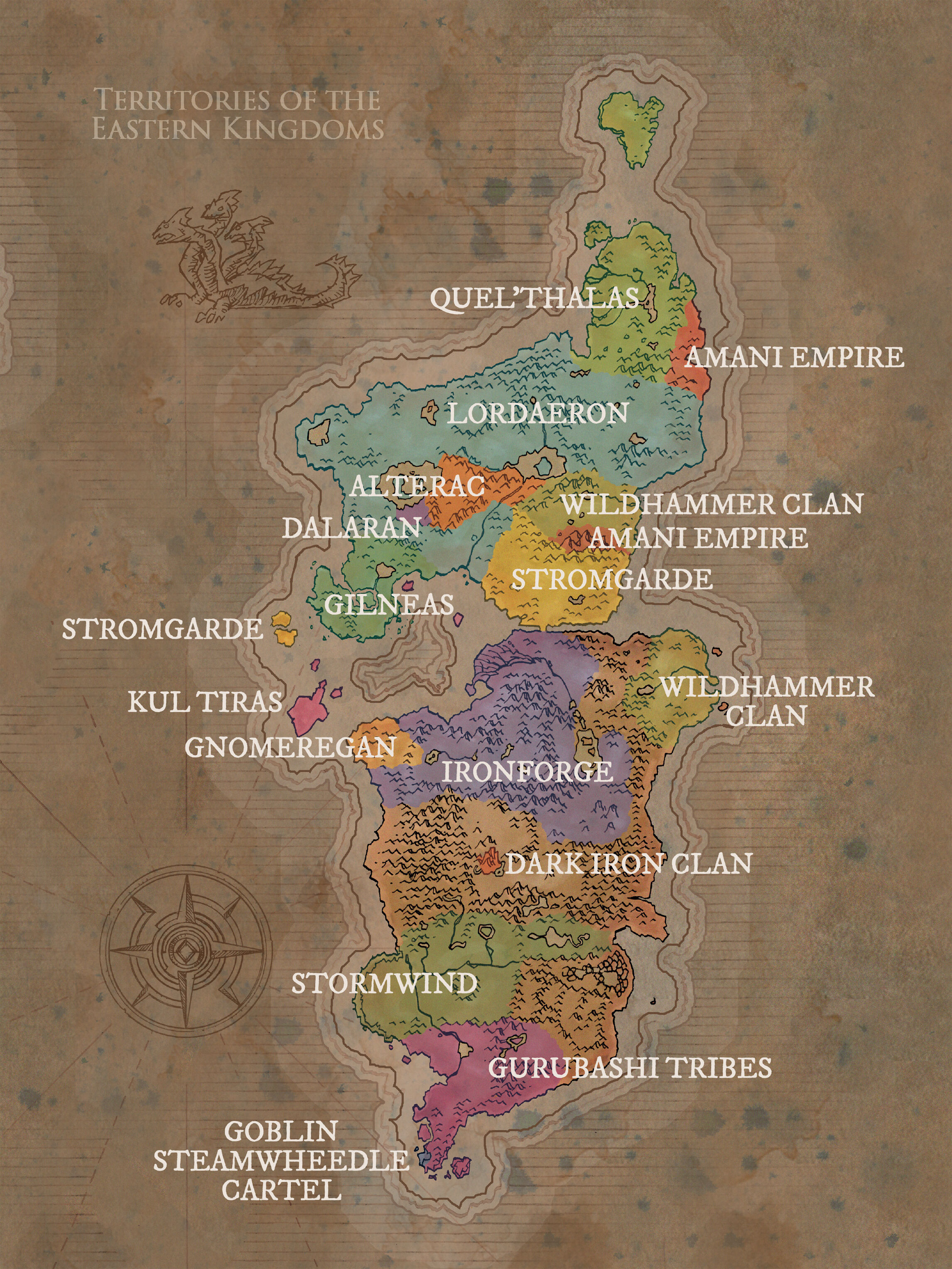 Wow Eastern Kingdoms Map Seven Kingdoms - Wowpedia - Your Wiki Guide To The World Of Warcraft