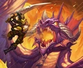 On the Hit It Very Hard card from Onyxia's Lair mini-set.