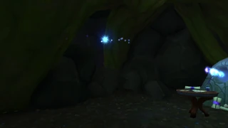 Orb 3: Find a couple boulders to jump over, obscuring a section of the cave