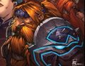 Muradin on the cover art for Fire and Iron.