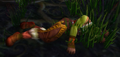Gurda Ragescar lying dead in the grass.