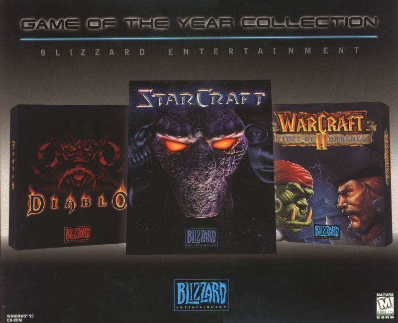Blizzard bundle Diablo 1 Og, Diablo II, StarCraft, Warcraft Pc