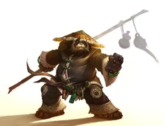 Dessin original du Pandaren