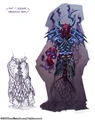 Concept art for the Shadowflame Regalia.