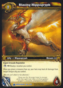 Blazing Hippogryph TCG Card