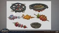 Concepts de nourriture de tortollan.