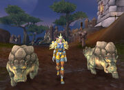  patrolling Stormshield Stronghold with her riverbeasts