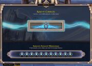 Renown interface - Kyrian