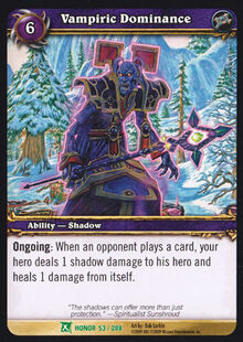 Vampiric Dominance TCG Card