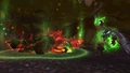 Malfurion works to cleanse Cenarius.