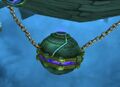 The Horde mana bomb looming above the skies of Theramore.