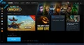 Blizzard Battle.net desktop app with the beta enabled, prior to the new design