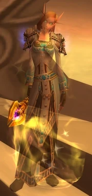 A Sunblade Dawn Priest with Holyform.