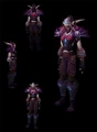 A female night elf wearing Field Marshal's Vestments