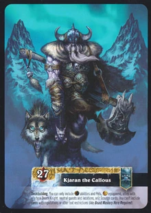 Kjaran the Callous TCG Card Back