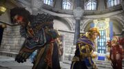 Anduin punches Wrathion in Visions of N'Zoth cinematic