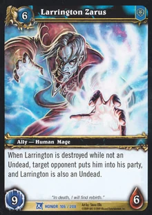 Larrington Zarus TCG Card