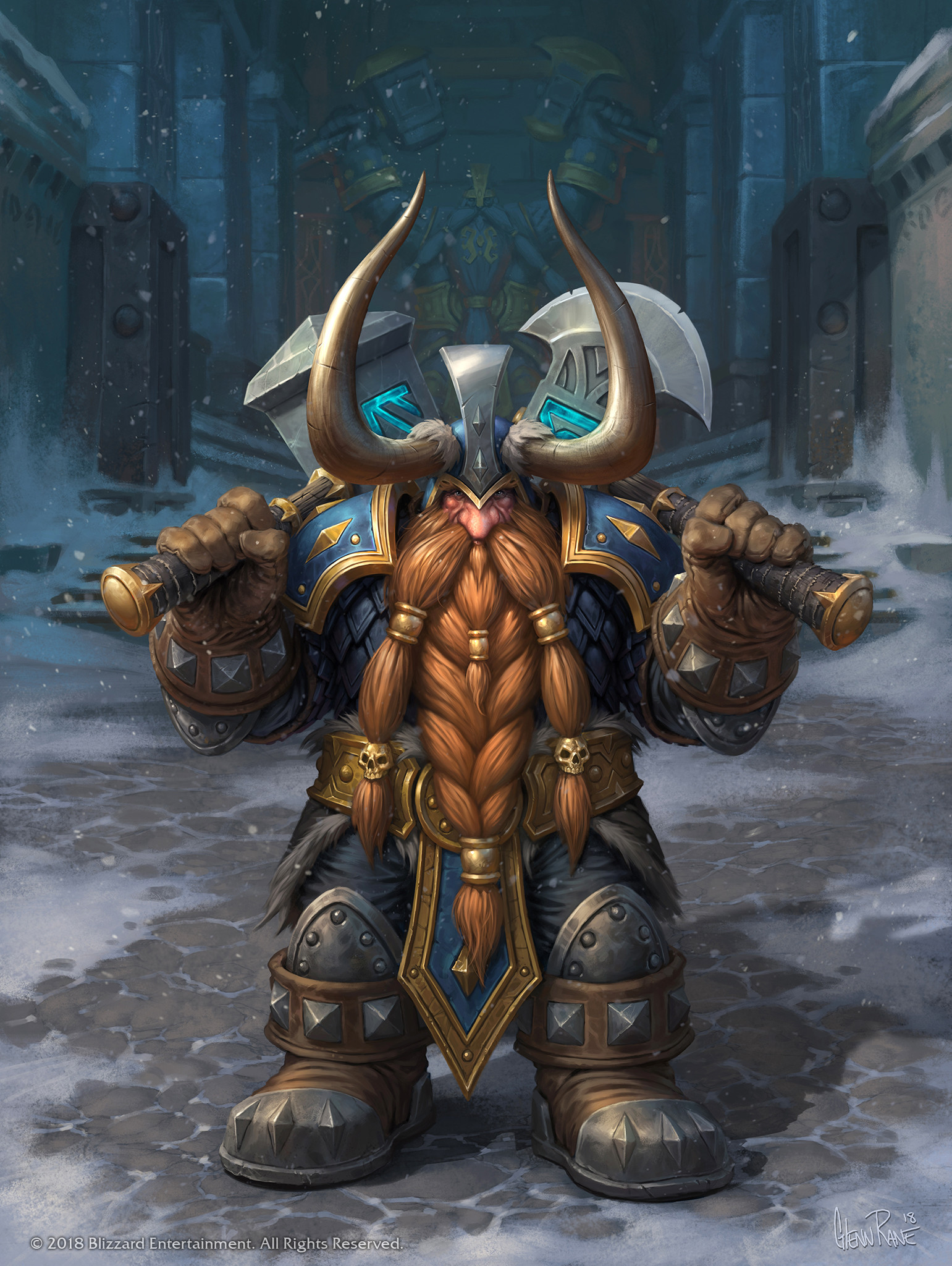 Lich King Bolvar. Welcome to Shadowlands. (Original art made by Blizzard) :  r/wow