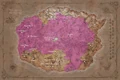 Map of Azeroth at the height of the night elf empire.