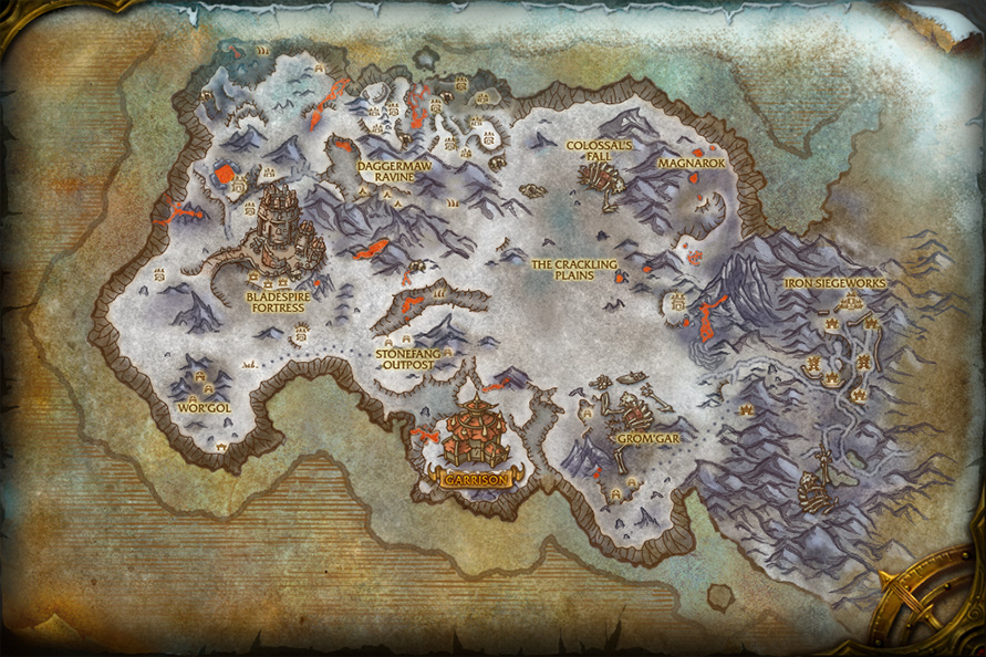 World of Warcraft Vanilla Azeroth World Map High Quality A3 