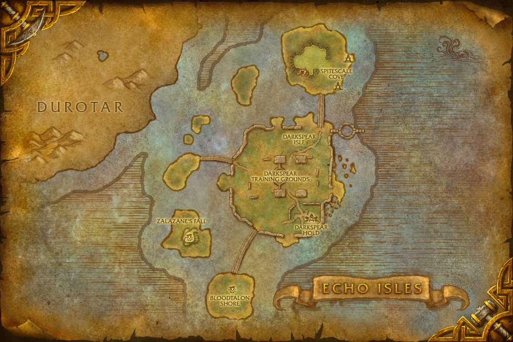 World of Warcraft Vanilla Azeroth World Map High Quality A3 