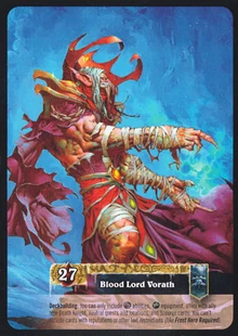 Blood Lord Vorath TCG Card Back