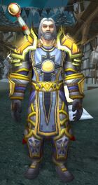 Tirion outside the Crusader's Coliseum in .