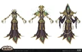 Concept art for Maldraxxi liches.
