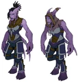 Female Broken concept art for Hearthstone.