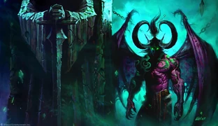 Official art of Illidan Stormrage.