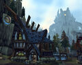 Utgarde Keep can be seen in the background of this Valgarde screenshot.