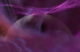 One of the spheres of the Twisting Nether around Outland.