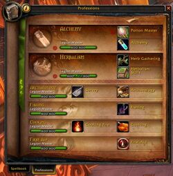 Professions Tab - Wowpedia - Your Wiki Guide To The World Of Warcraft
