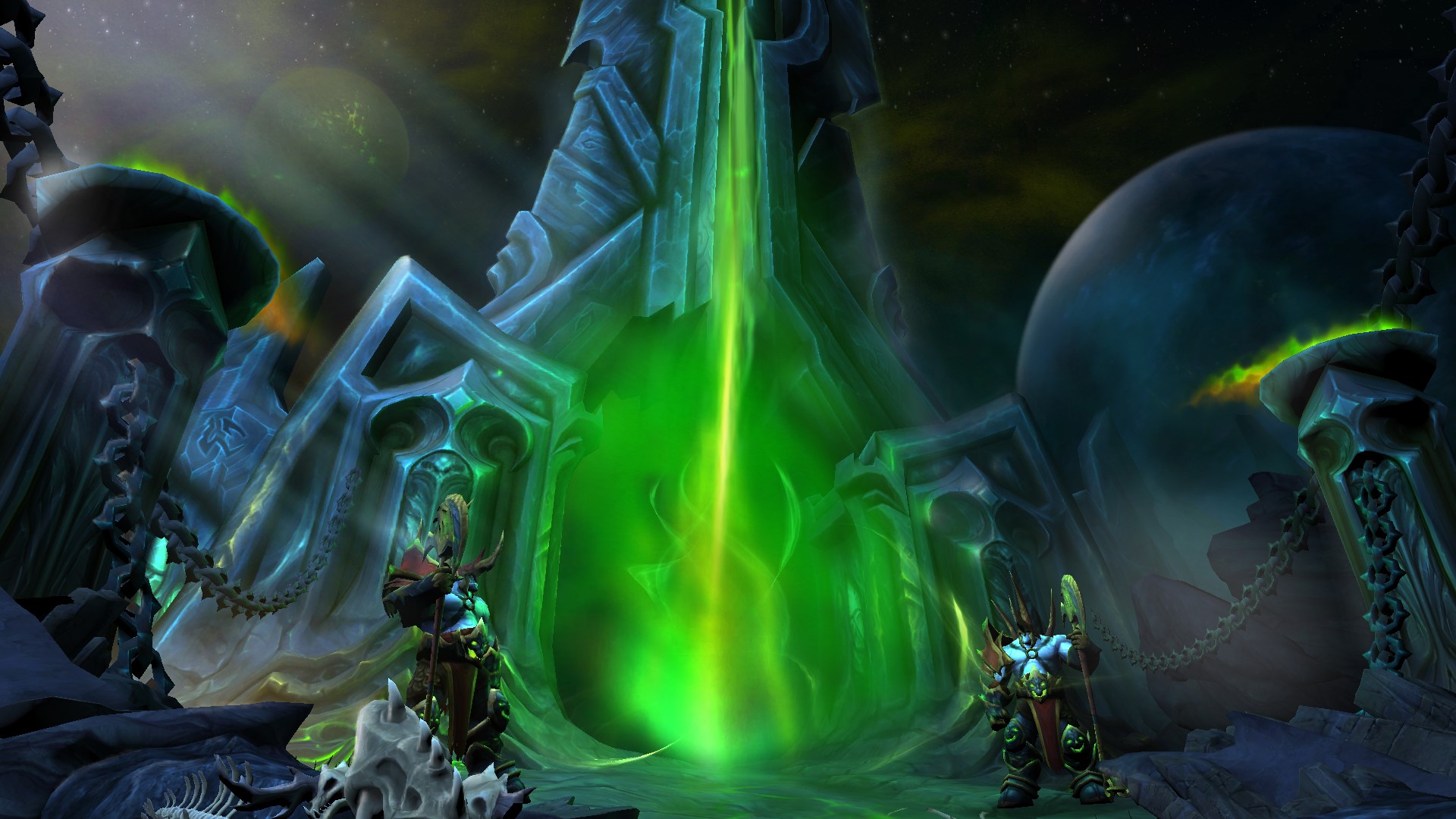 wow legion login screen